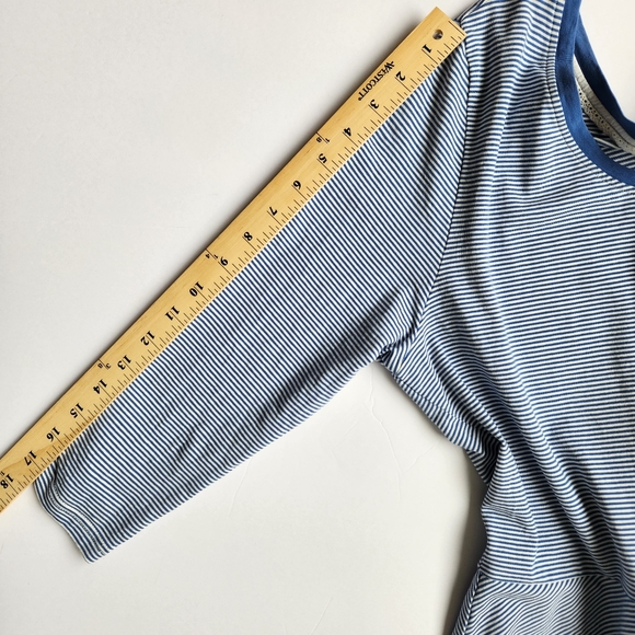 Matilda Jane Dress Blue White Stripe Between The Lines Tulle Long Sleeve XL - Picture 16 of 16